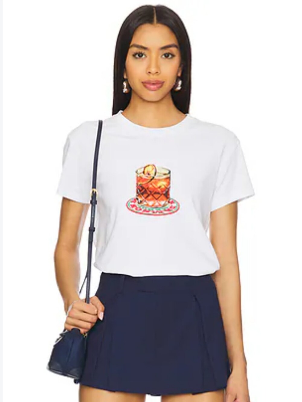 DAMSON MADDER NEGRONI SHRUNKEN ORGANIC COTTON GRAPHIC TSHIRT